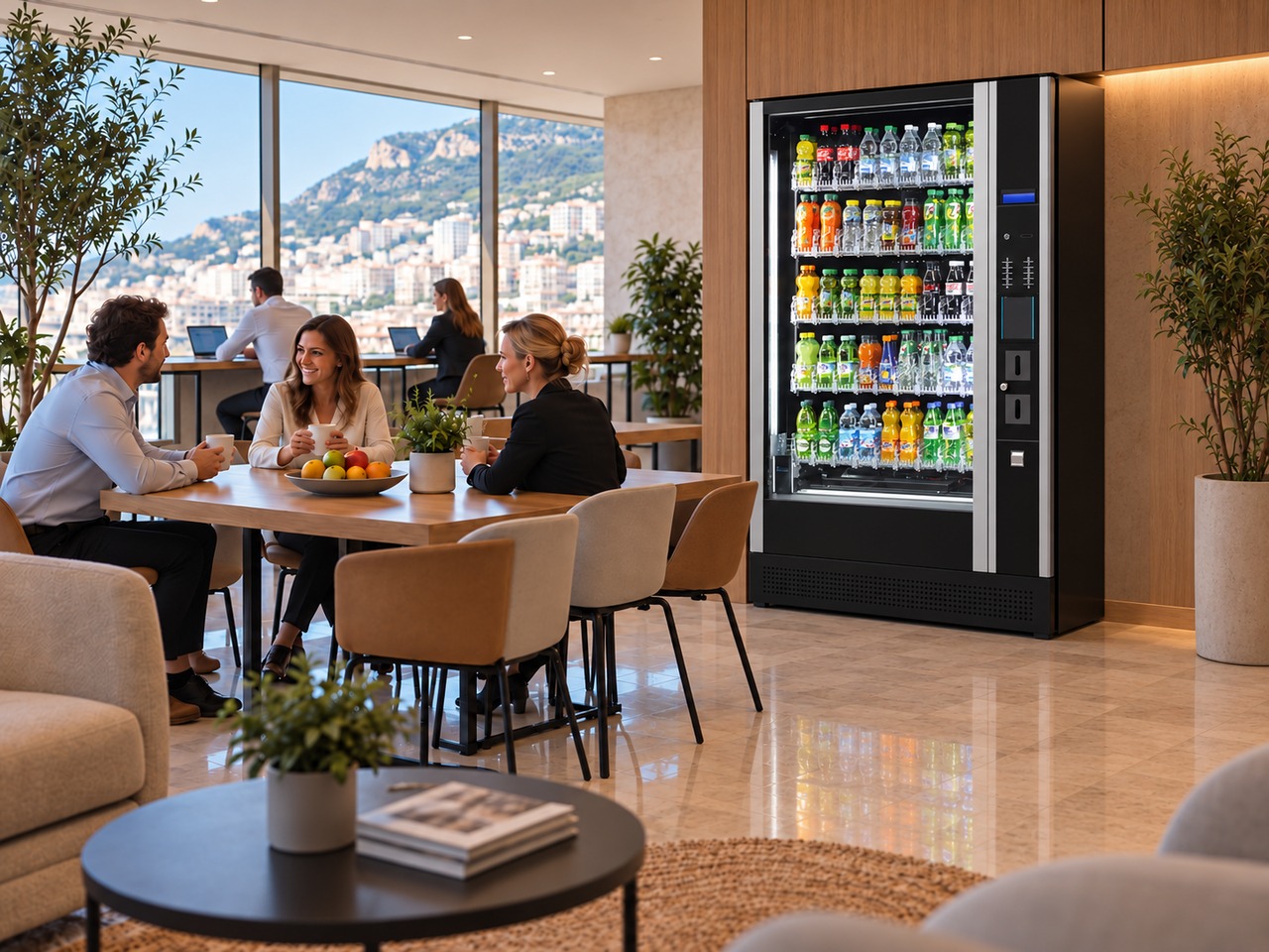 Réalisation Optimat installée dans un espace professionnel à Monaco